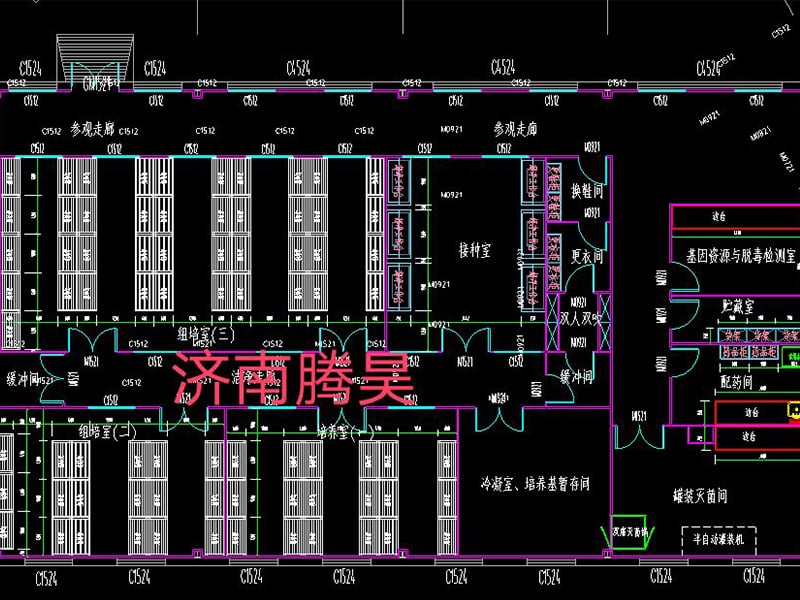 陕西国产麻豆91免费观看室平面净化设计图